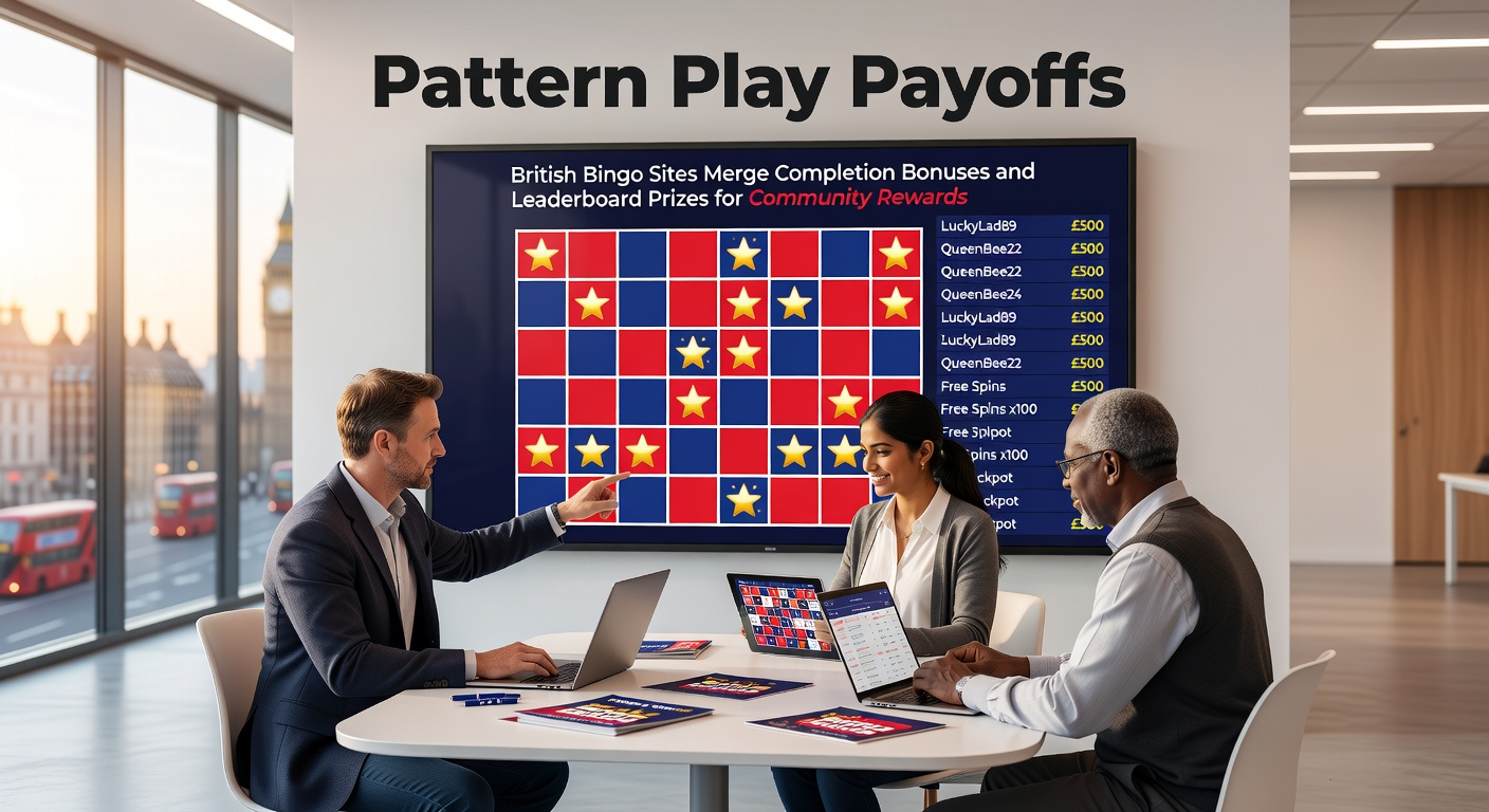 Community bingo gamers checking leaderboard positions after completing pattern bonuses on UK sites