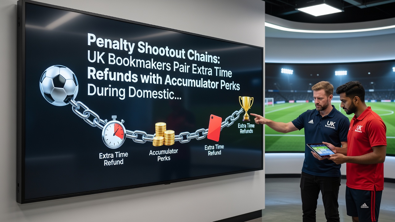 Accumulator betting interface showing extra time and penalty promotions