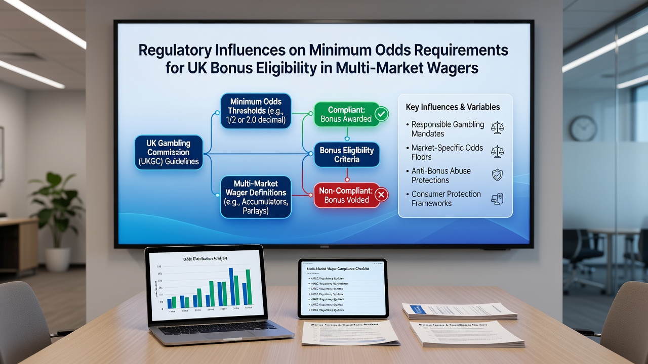 Chart illustrating changes in multi-market wager patterns following regulatory updates on bonus odds requirements
