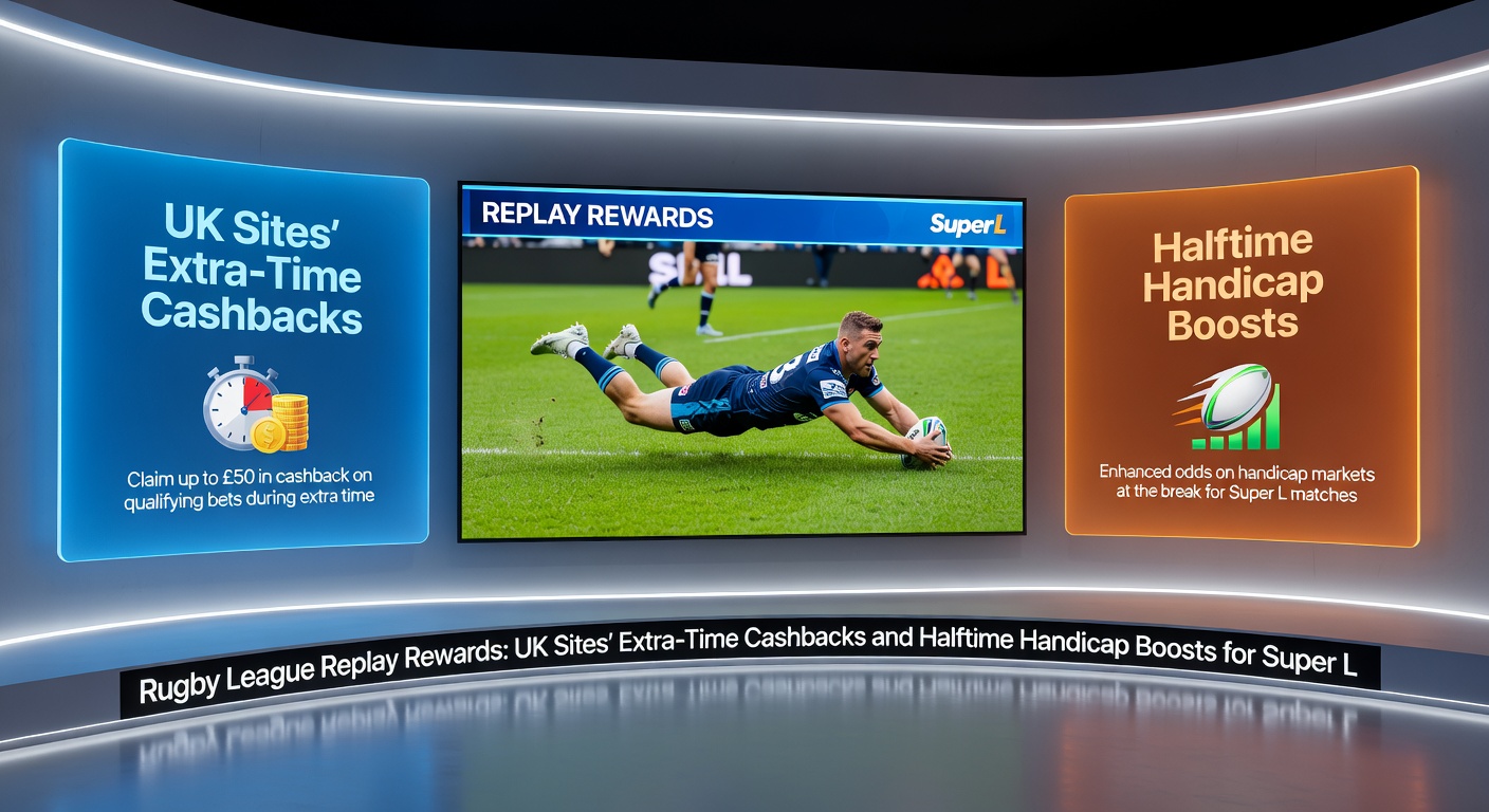 Close-up of a halftime scoreboard in a Super League clash, illustrating handicap adjustments that UK bookmakers boost through targeted promotions