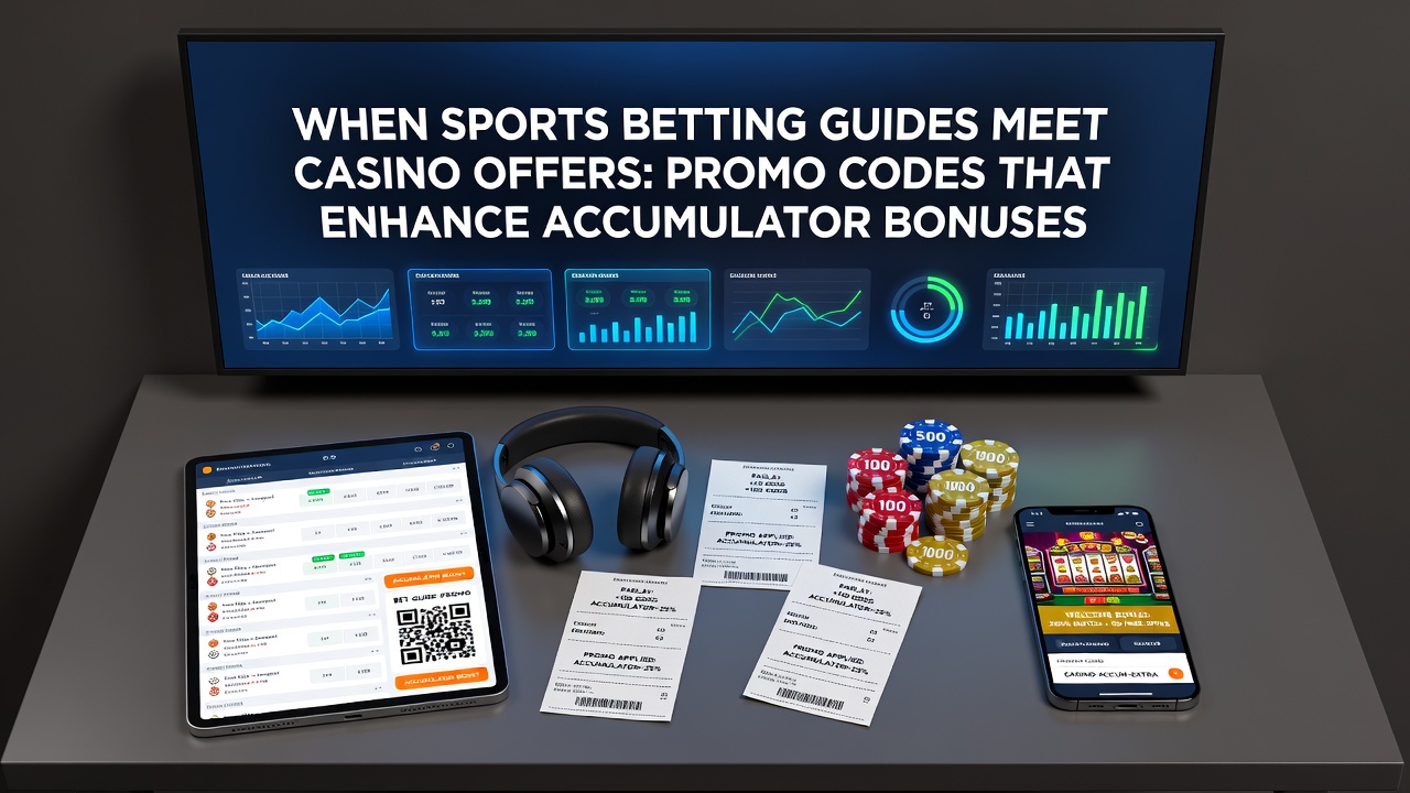 Casino bonus interface showing promo code entry that links to sports accumulator payout adjustments